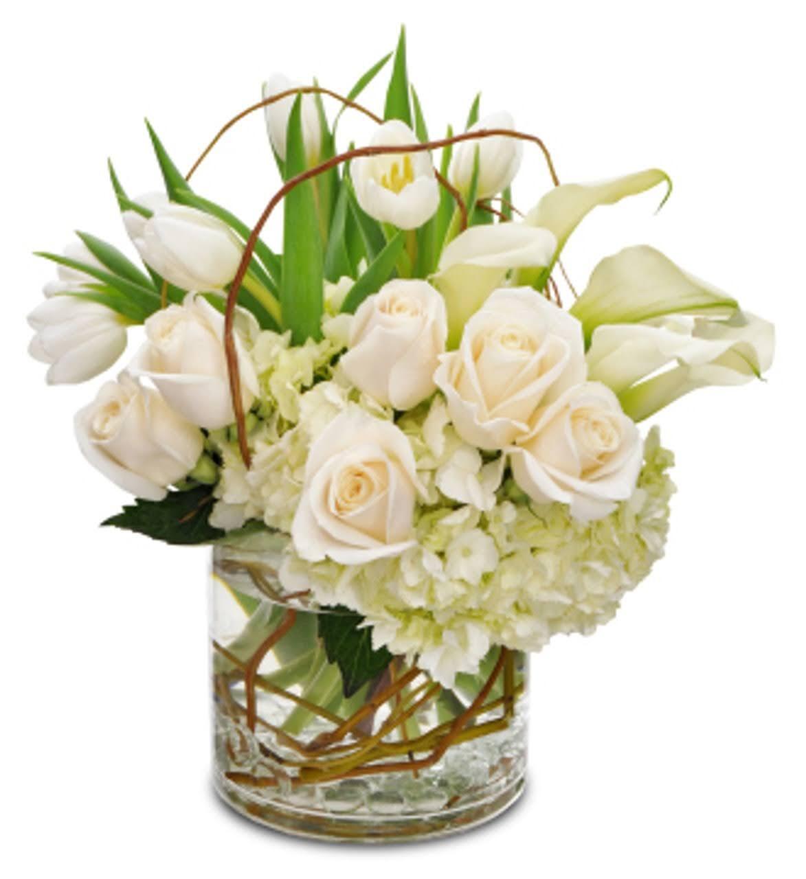 Elegant White floral arrangement